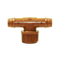 Te de Goteo con conexión macho de 3/4"