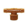 Te de Goteo con conexión macho de 3/4"