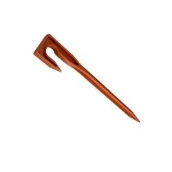 Estaca / Piqueta para tubería de goteo marrón 16 mm