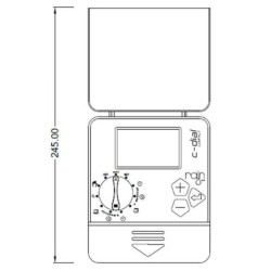 Programador Rain C-Dial Interior 24V 6 Estaciones