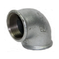 Codo galvanizado hembra hembra