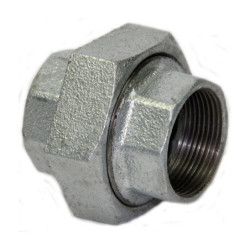 Unión 3 piezas galvanizado