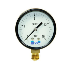 Manómetro esfera seca 63mm 0-16 BAR