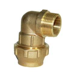 Codo latón a polietileno RM