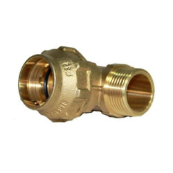 Codo latón a polietileno RM