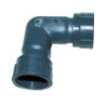 Codo de PVC rosca loca H x H 11/2"