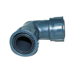 Codo de PVC rosca loca H x H 11/2"