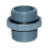 Machón 11/2" PVC sistema Manifold con junta goma