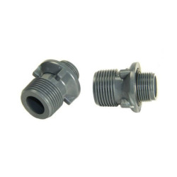 Machón reducido 1"x 3/4" PVC sistema Manifold con junta goma