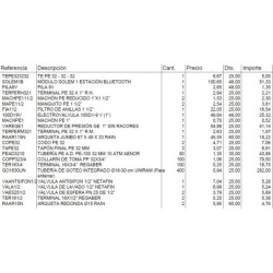 Riego según oferta 4788